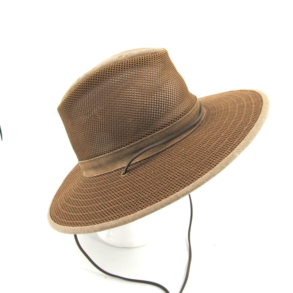 Henschel Hat Company Co Medium Aussie Breezer Safari  Made in USA Mesh